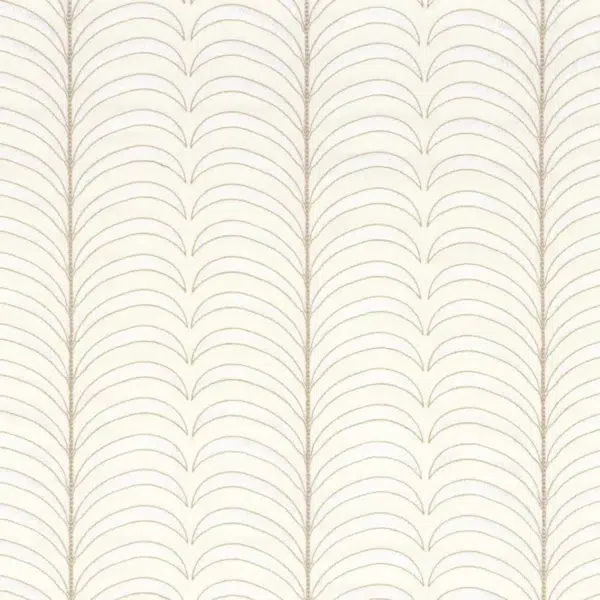 Tela bordada de palmeras color beige Plumeria 24520154