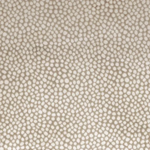 Tela terciopelo de círculos color beige Borla 25320140
