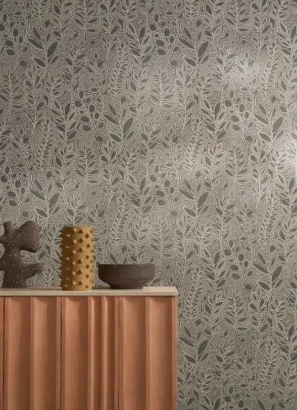 Papel pintado de hojas de color marrón Astragale 76680202 - Imagen 16