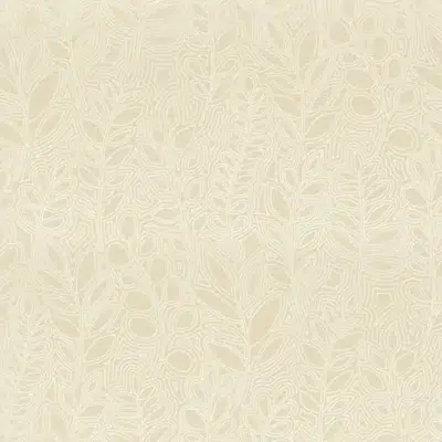 Papel pintado de hojas de color natural Astragale 76680100