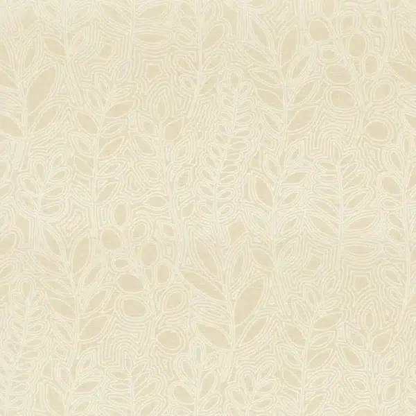 Papel pintado de hojas de color natural Astragale 76680100