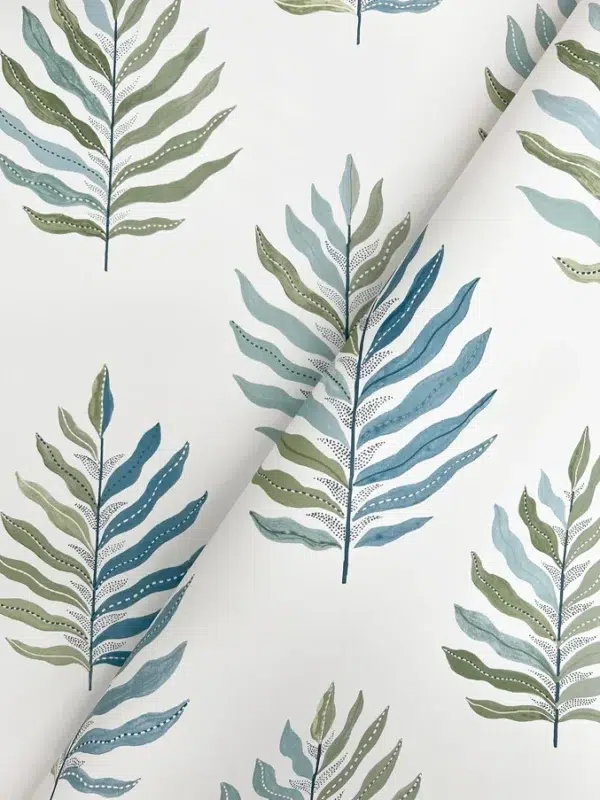 Papel pintado de hojas en color beige Miramar MT5601 - Imagen 14