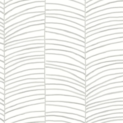 Papel pintado de hojas en color gris Cascade Palm Chevron MT5671