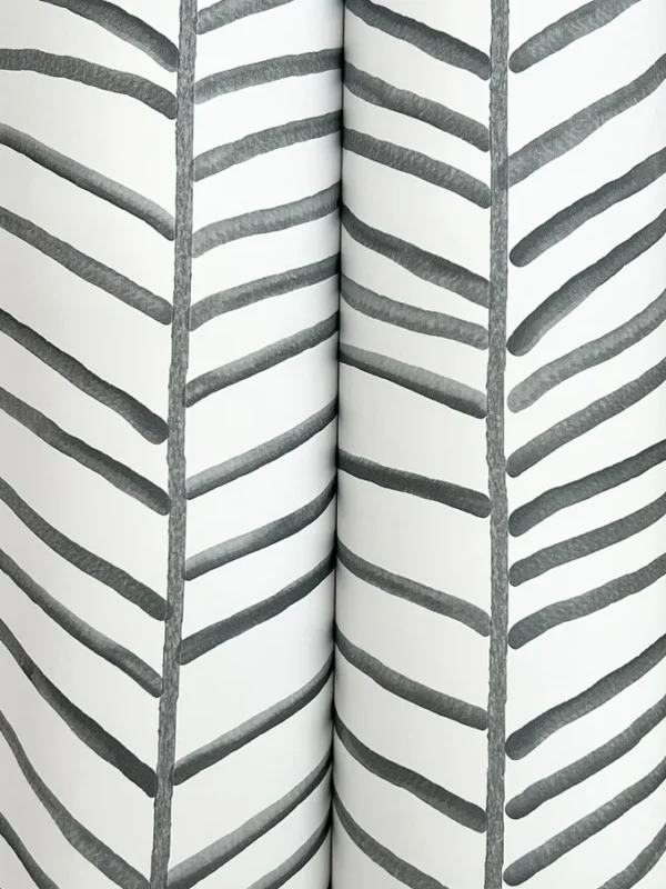 Papel pintado de hojas en color gris Cascade Palm Chevron MT5673 - Imagen 5
