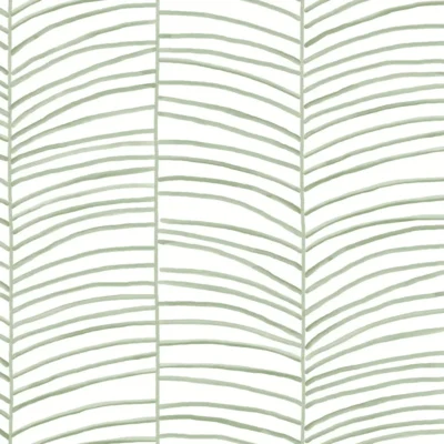 Papel pintado de hojas en color verde Cascade Palm Chevron MT5674