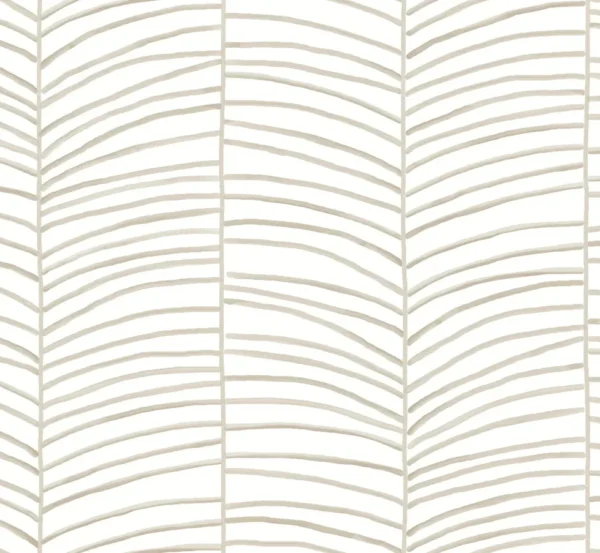Papel pintado de hojas en color beige Cascade Palm Chevron MT5675