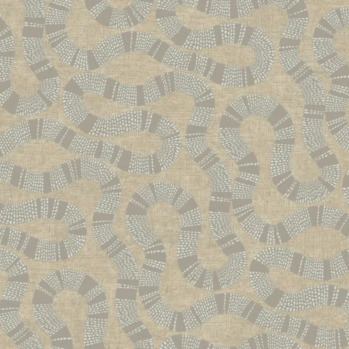 Papel pintado abstracto de color beige Ophidia AB3003