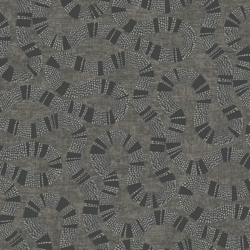 Papel pintado abstracto de color gris Ophidia AB3004