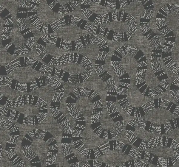 Papel pintado abstracto de color gris Ophidia AB3004
