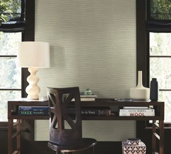 Papel pintado símil fibras naturales de color gris Iringa AB3051 - Imagen 12