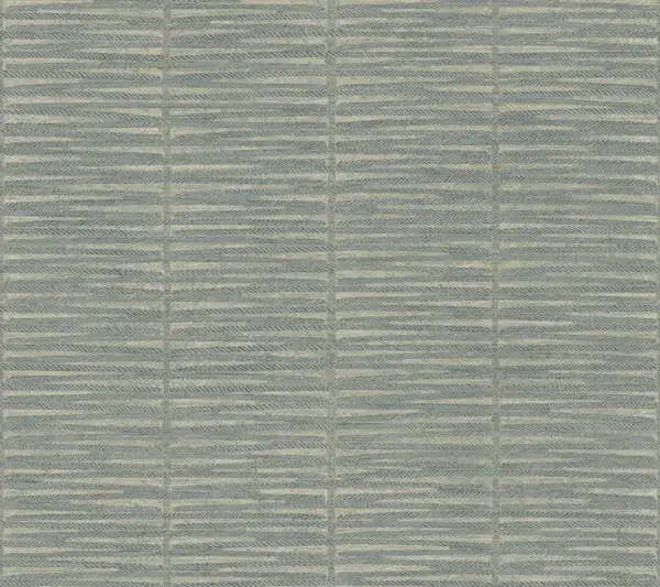 Papel pintado símil fibras naturales de color azul Iringa AB3054
