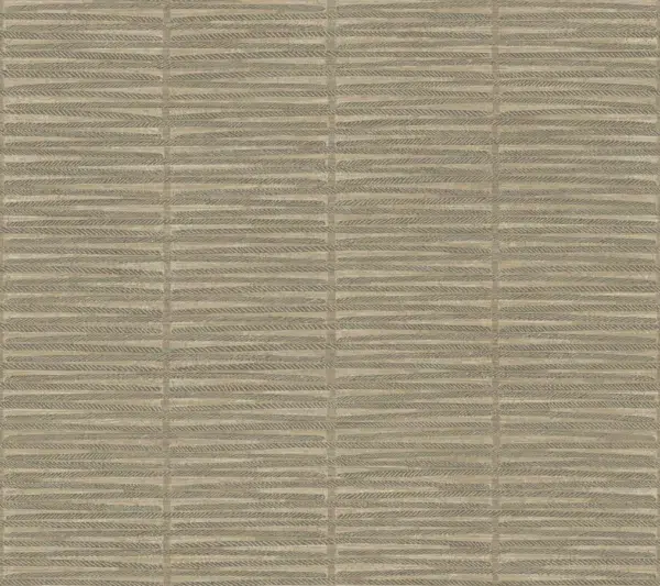 Papel pintado símil fibras naturales de color marrón Iringa AB3055