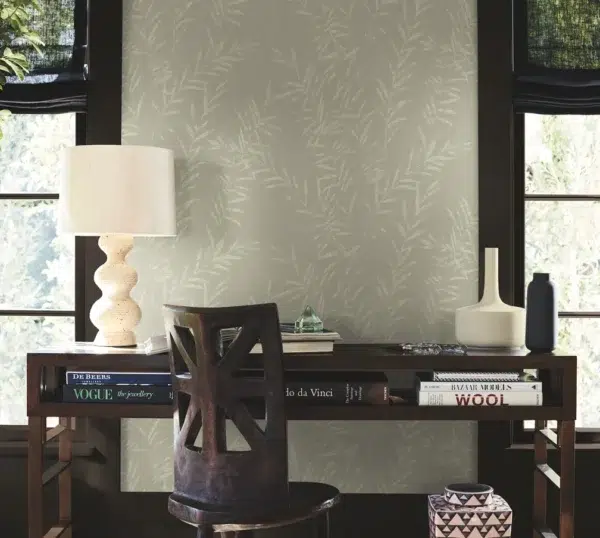 Papel pintado bamboo de color marfil Allerton Bamboo AB3065 - Imagen 12