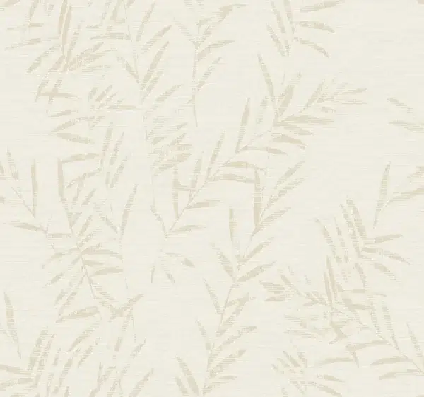 Papel pintado bamboo de color marfil Allerton Bamboo AB3065
