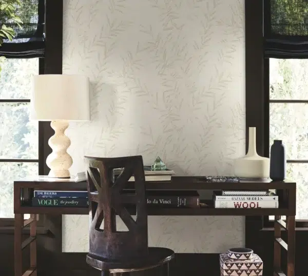 Papel pintado bamboo de color marfil Allerton Bamboo AB3065 - Imagen 3