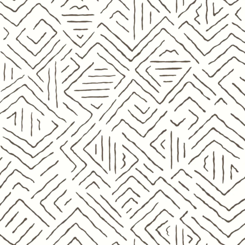 Papel pintado abstracto de color negro Sirih AB3081