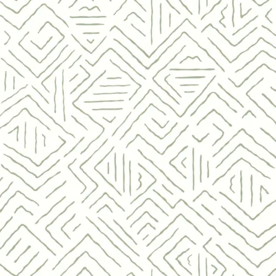 Papel pintado abstracto de color verde Sirih AB3082