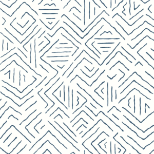 Papel pintado abstracto de color azul Sirih AB3083