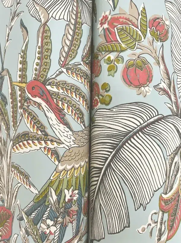 Papel pintado estampado floral de color beige Heronwood AB3101 - Imagen 17