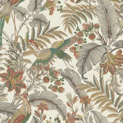 Papel pintado estampado floral multicolor Heronwood AB3105