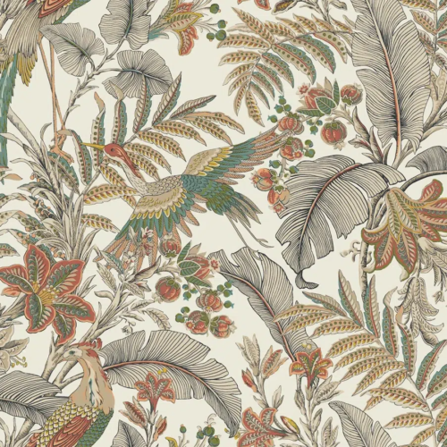 Papel pintado estampado floral multicolor Heronwood AB3105