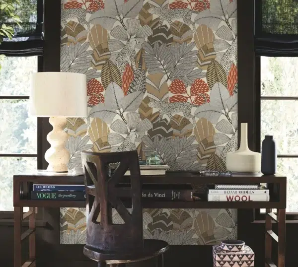Papel pintado selva de color marrón Namiri AB3112 - Imagen 6