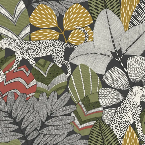 Papel pintado selva de color marrón Namiri AB3112