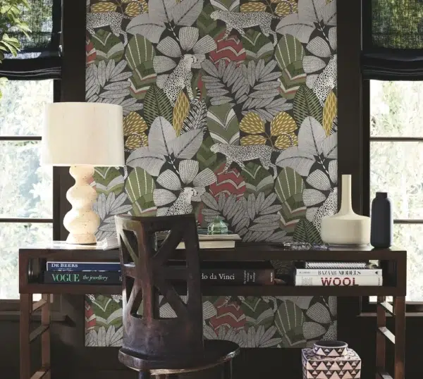 Papel pintado selva de color marrón Namiri AB3112 - Imagen 3