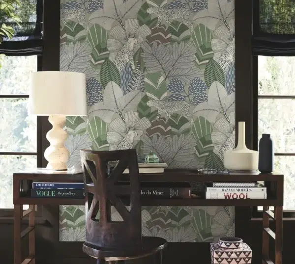 Papel pintado selva de color marrón Namiri AB3112 - Imagen 9