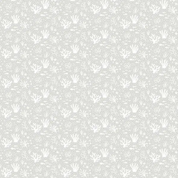 Papel pintado de corales en color gris Happy07 14853