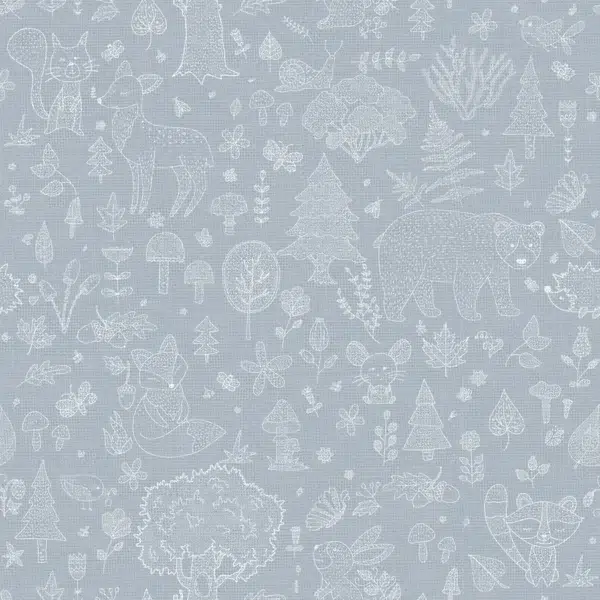 Papel pintado infantil en color azul Happy18 14806