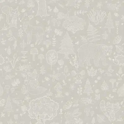 Papel pintado infantil en color gris Happy18 14807