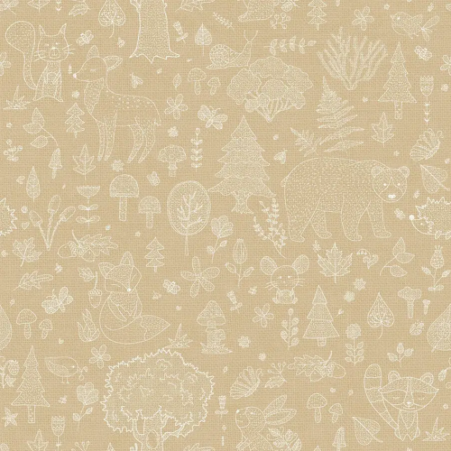 Papel pintado infantil en color beige Happy18 14808