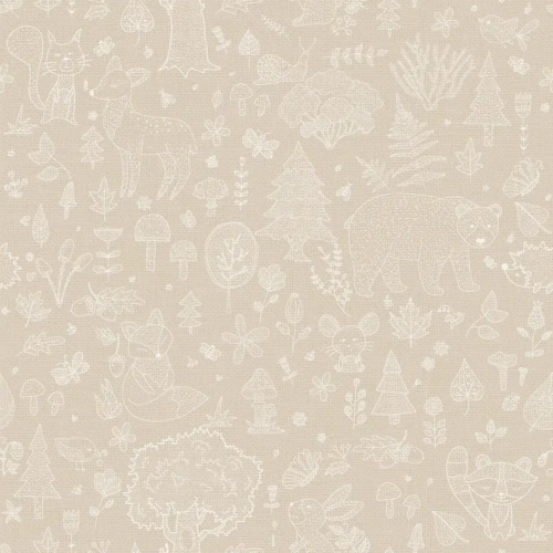 Papel pintado infantil en color beige Happy18 14809