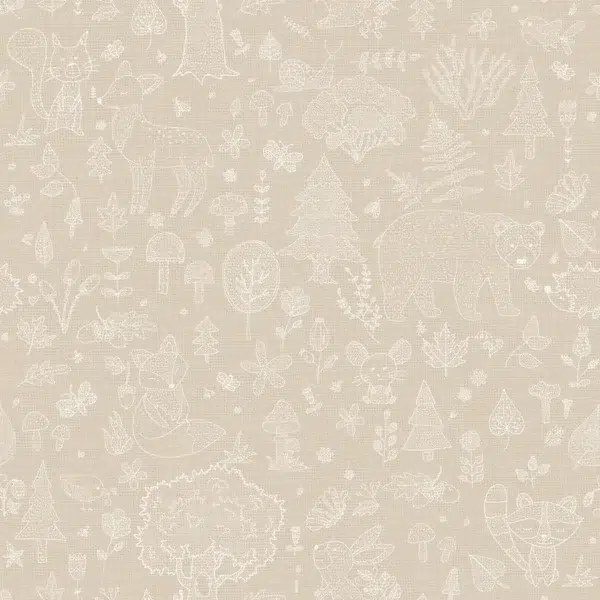 Papel pintado infantil en color beige Happy18 14809