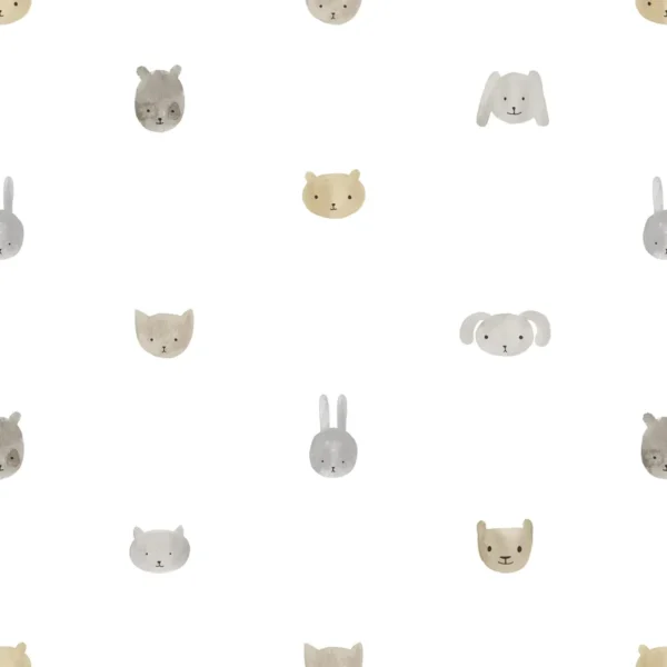 Papel pintado infantil en color beige Happy17 14811