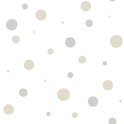 Papel pintado de círculos en color beige Happy15 14822