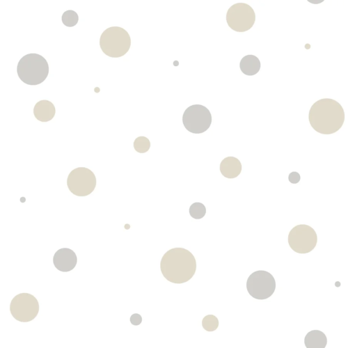 Papel pintado de círculos en color beige Happy15 14822
