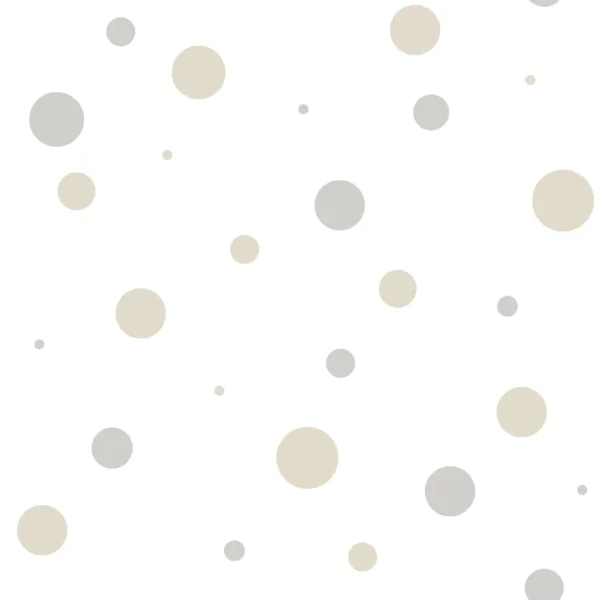 Papel pintado de círculos en color beige Happy15 14822