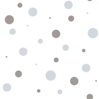 Papel pintado de círculos en color azul Happy15 14823