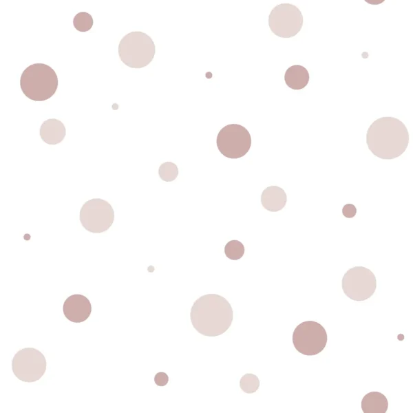 Papel pintado de círculos en color rojo Happy15 14824