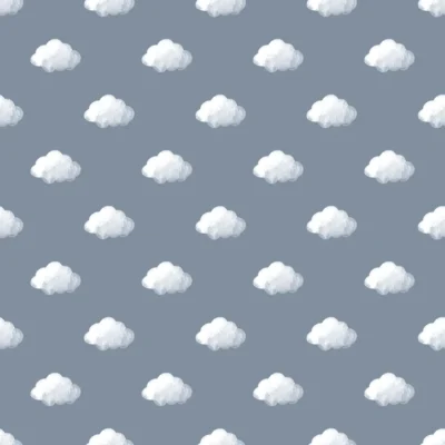 Papel pintado infantil en color azul Happy12 14833