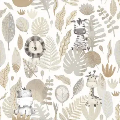 Papel pintado infantil en color beige Happy11 14837