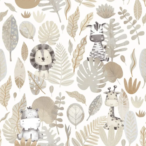 Papel pintado infantil en color beige Happy11 14837