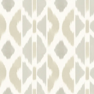 Papel pintado tay ikat de color beige Patan AB3093