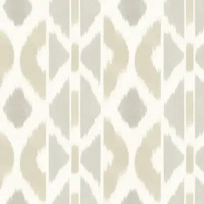 Papel pintado tay ikat de color beige Patan AB3093