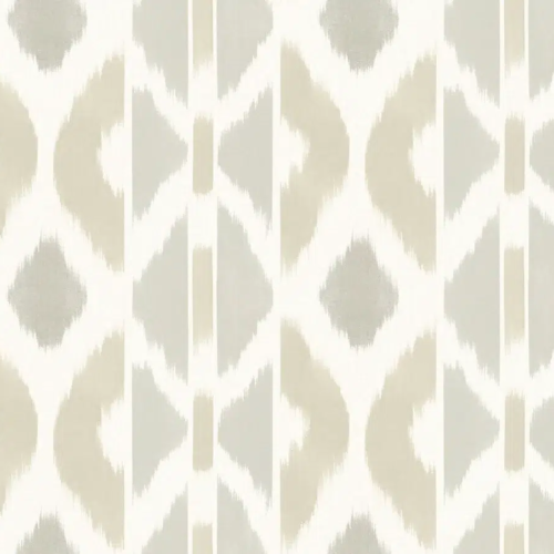 Papel pintado tay ikat de color beige Patan AB3093