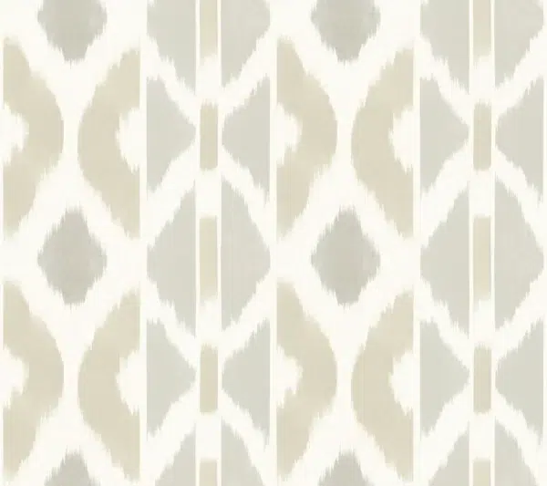 Papel pintado tay ikat de color beige Patan AB3093
