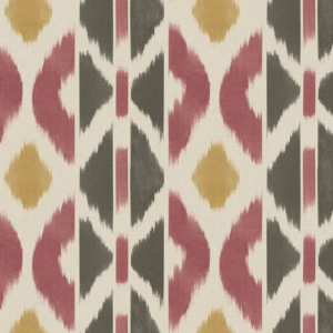 Papel pintado tay ikat de color rosa Patan AB3091