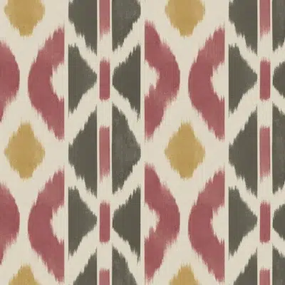Papel pintado tay ikat de color rosa Patan AB3091